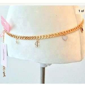 Juicy couture gold chain belt
